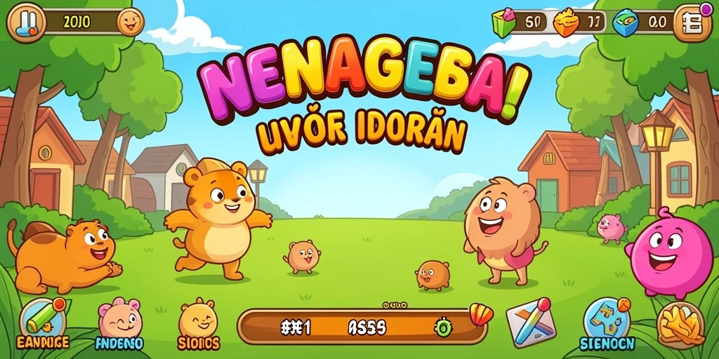 Screenshot menunjukkan tampilan menu utama 4P4P yang menarik.