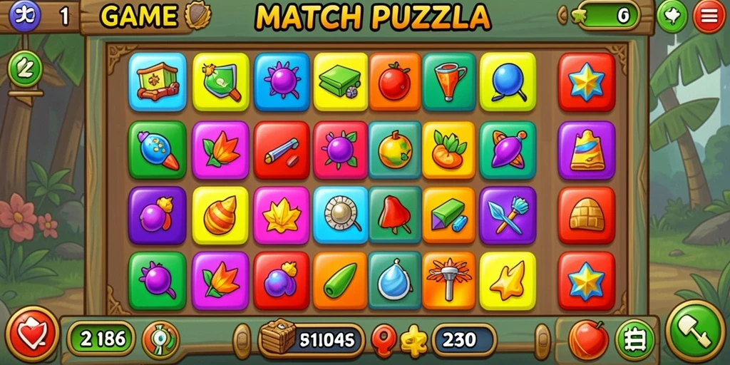 Tampilan antarmuka game yang menarik dan mudah digunakan.