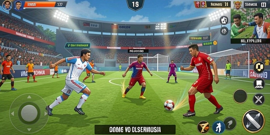 Tangkapan layar pertama menunjukkan aksi seru di permainan.