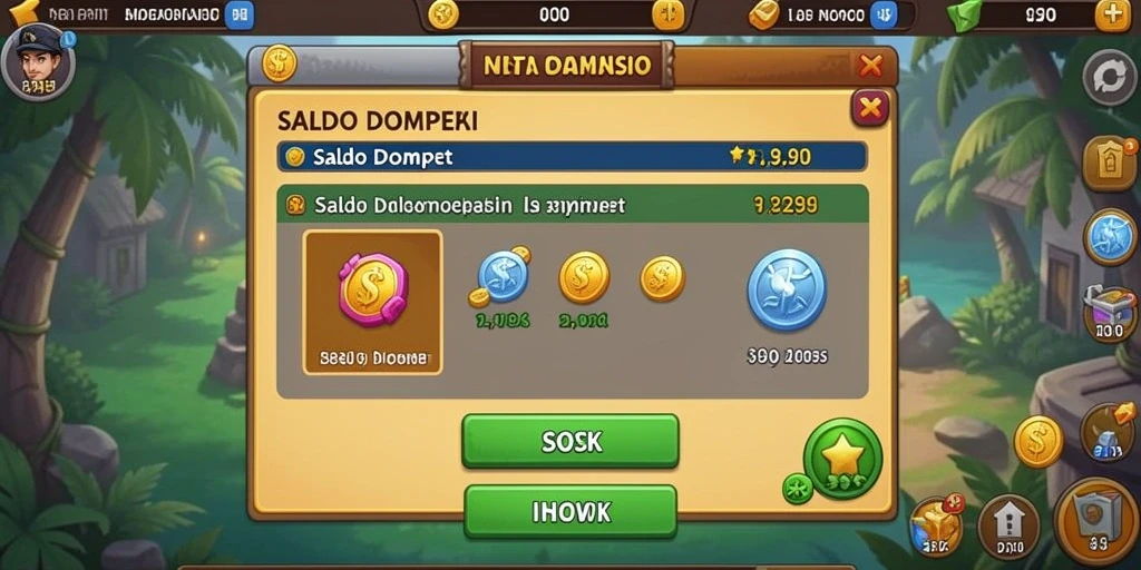 Screenshot permainan slot dengan grafis menawan.